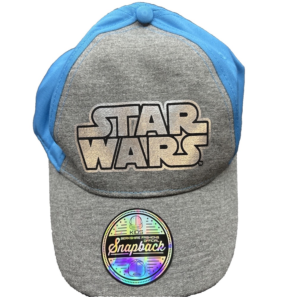 Disney Star Wars Kids Snapback Hat Adjustable Blue Grey Childrens Baseball Cap